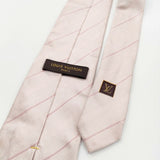 LOUIS VUITTON イタリア製 シルク ネクタイ ピンク メンズ ルイ・ヴィトン【中古】5-0813G∞