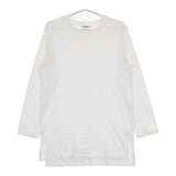 MONKEY TIME 30TENJIKU LONG TEE サイドスリット 長袖Ｔシャツ カットソー ロンＴ ホワイト メンズ モンキータイム【中古】5-0714M∞