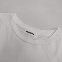 MONKEY TIME 30TENJIKU LONG TEE サイドスリット 長袖Ｔシャツ カットソー ロンＴ ホワイト メンズ モンキータイム【中古】5-0714M∞