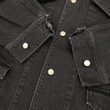 ISSUETHINGS type-1 オーバーサイズ デニムジャケット 23AW ブラック メンズ イシューシングス【中古】5-1019M∞