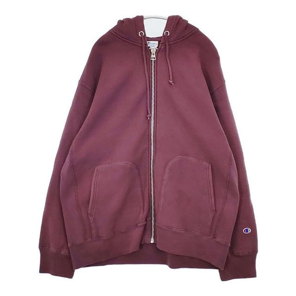 Champion reverse weave リバースウィーブ サイズXL フルジップ パーカー ワインレッド メンズ チャンピオン【中古】5-1030T∞