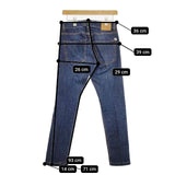 ENTRE AMIS イタリア製 ストレッチデニム ジーンズ デニムパンツ ブルー メンズ アントレアミ【中古】5-0714G∞