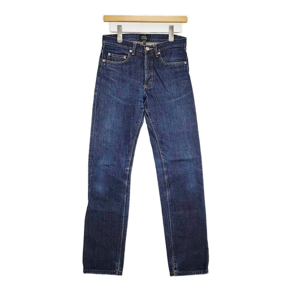 A.P.C. NEW STANDARD サイズ27 スリム スキニー デニムパンツ ネイビー メンズ アーペーセー【中古】5-0805G♪