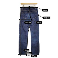A.P.C. NEW STANDARD サイズ27 スリム スキニー デニムパンツ ネイビー メンズ アーペーセー【中古】5-0805G♪