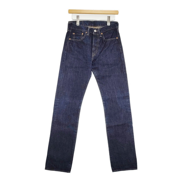 Levi's 501 W28L34 スリム スキニー デニムパンツ ネイビー メンズ リーバイス【中古】5-0805G♪