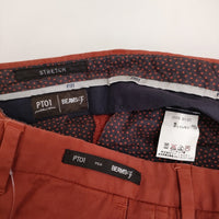 PT01/BEAMS ストレッチパンツ サイズ44 スラックス パンツ レッド メンズ ピーティーゼロウーノ/ビームス【中古】5-0805G♪