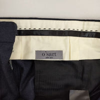 ENTRE AMIS イタリア製 ストレッチウール センタープレススラックス パンツ ネイビー メンズ アントレアミ【中古】5-1009T∞