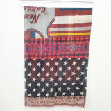 Pierre-Louis Mascia イタリア製 コットンシルク パッチワーク柄 バンダナ柄 ストール ネイビー 多色 レディース ピエールルイマシア【中古】5-0621M◎