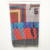 Pierre-Louis Mascia イタリア製 コットンシルク パッチワーク柄 バンダナ柄 ストール ネイビー 多色 レディース ピエールルイマシア【中古】5-0621M◎