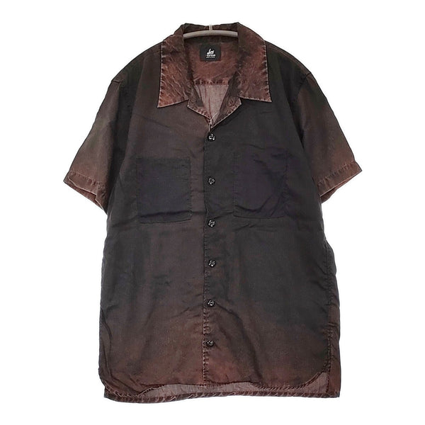 Paul Smith/RED EAR テンセル オープンカラーシャツ 194254 R108V 半袖シャツ ブラウン メンズ ポール・スミス/レッドイヤー【中古】5-0704S♪