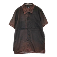 Paul Smith/RED EAR テンセル オープンカラーシャツ 194254 R108V 半袖シャツ ブラウン メンズ ポール・スミス/レッドイヤー【中古】5-0704S♪