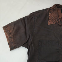 Paul Smith/RED EAR テンセル オープンカラーシャツ 194254 R108V 半袖シャツ ブラウン メンズ ポール・スミス/レッドイヤー【中古】5-0704S♪