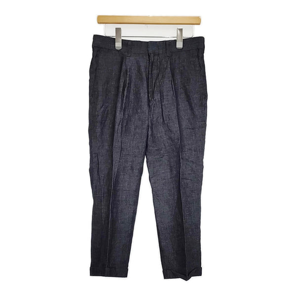 Paul Smith コットン リネン 164187 3433NW サイズ78 パンツ ネイビー メンズ ポール・スミス【中古】5-0805M♪