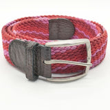 Paul Smith ゴムメッシュ ベルト レッド ピンク メンズ ポール・スミス【中古】5-0813G∞