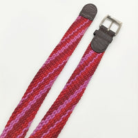 Paul Smith ゴムメッシュ ベルト レッド ピンク メンズ ポール・スミス【中古】5-0813G∞