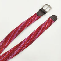 Paul Smith ゴムメッシュ ベルト レッド ピンク メンズ ポール・スミス【中古】5-0813G∞
