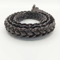 PAUL SMITH COLLECTION ナローレザーメッシュ 革 サイズ90 ベルト ブラウン メンズ ポールスミスコレクション【中古】5-0813G∞