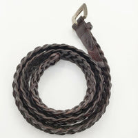 PAUL SMITH COLLECTION ナローレザーメッシュ 革 サイズ90 ベルト ブラウン メンズ ポールスミスコレクション【中古】5-0813G∞