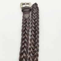 PAUL SMITH COLLECTION ナローレザーメッシュ 革 サイズ90 ベルト ブラウン メンズ ポールスミスコレクション【中古】5-0813G∞