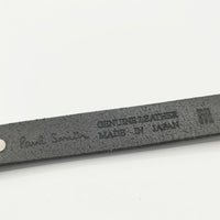 Paul Smith スタッズ ナロー レザー 革 サイズM ベルト ブラック メンズ ポール・スミス【中古】5-0813G∞