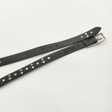 Paul Smith スタッズ ナロー レザー 革 サイズM ベルト ブラック メンズ ポール・スミス【中古】5-0813G∞