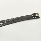 Paul Smith スタッズ ナロー レザー 革 サイズM ベルト ブラック メンズ ポール・スミス【中古】5-0813G∞