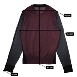 MAISON MARGIELA 14 ウール SH50HA0617 セーター ニット ブラック ワインレッド メンズ メゾンマルジェラ【中古】5-0823T∞