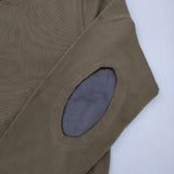 MAISON MARGIELA 14 エルボーパッチクルーネック トレーナー スウェット カーキ メンズ メゾンマルジェラ【中古】5-1019M∞