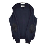 Maison Martin Margiela 14 エルボーパッチクルーネック トレーナー スウェット ネイビー メンズ メゾンマルタンマルジェラ【中古】5-1019M∞