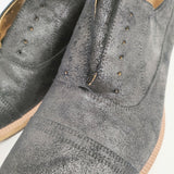Maison Martin Margiela Waxed Suede Classic Shoe サイズ41 スリッポン 革 レザーシューズ s37wq0209 シューズ・靴 ブラック メンズ メゾンマルタンマルジェラ【中古】5-0621G◎