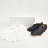 Maison Martin Margiela Waxed Suede Classic Shoe サイズ41 スリッポン 革 レザーシューズ s37wq0209 シューズ・靴 ブラック メンズ メゾンマルタンマルジェラ【中古】5-0621G◎