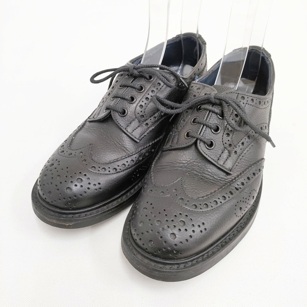 希少　ポールスミスのトリッカーズ別注　バートン　グリーン系　UK7.5 超美品 Tricker's/Paul Smith バートン ウイングチップ シューズ・靴 ブラック