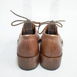 MAISON MARGIELA レザーシューズ ヒール サイズ40 シューズ・靴 ブラウン メンズ メゾンマルジェラ【中古】5-1206G◎