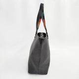 Paul Smith レザー 革 マルチカラー トートバッグ ブラック メンズ ポール・スミス【中古】5-0918G∞