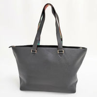 Paul Smith レザー 革 マルチカラー トートバッグ ブラック メンズ ポール・スミス【中古】5-0918G∞