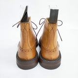 Tricker's/Paul Smith カントリーブーツ M6178 サイズ7 ウイングチップ ブーツ ライトブラウン メンズ トリッカーズ/ポール・スミス【中古】5-1206G◎