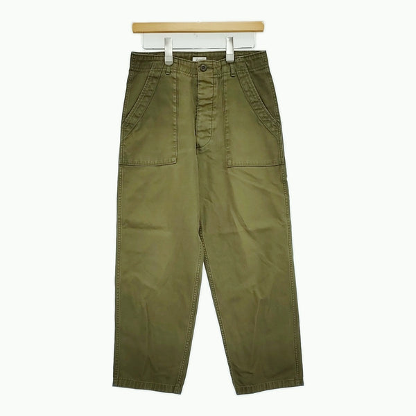CIOTA スビンコットンバックサテンベイカーパンツ 定価27500円 PTLM-103 サイズ4 パンツ カーキ メンズ シオタ【中古】5-0805G♪