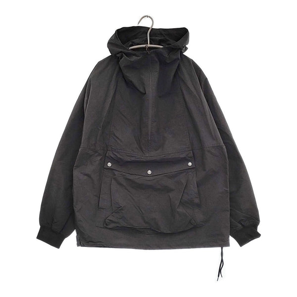 Scye ポリエステル ナイロン 高密度タフタ アノラックパーカ 定価79200円 5723-61512 MPB-253 ジャケット ブラック メンズ サイ【中古】5-0805M♪