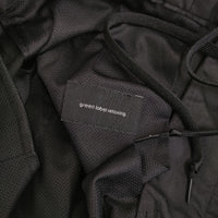 green label relaxing ナイロンイージーパンツサイズM ストレッチ 接触冷感 ブラック メンズ グリーンレーベルリラクシング【中古】5-0805M♪