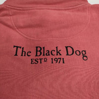 The Black Dog ブラックドッグ リバースウィーブタイプ ハイネック アニマル 犬 プルオーバー トレーナー 裏毛 スウェット レッド メンズ【中古】5-0823T∞