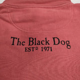 The Black Dog ブラックドッグ リバースウィーブタイプ ハイネック アニマル 犬 プルオーバー トレーナー 裏毛 スウェット レッド メンズ【中古】5-0823T∞