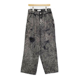 ADRER アドラー ワイドデニム ダメージ加工 サイズM ADTOY0921006 デニムパンツ ブラック メンズ【中古】5-0805G♪