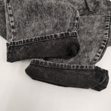 ADRER アドラー ワイドデニム ダメージ加工 サイズM ADTOY0921006 デニムパンツ ブラック メンズ【中古】5-0805G♪