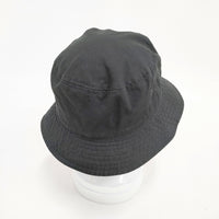STUSSY バケットハット コットン サイズL/XL 帽子 ハット ブラック メンズ ステューシー【中古】5-0901G◎