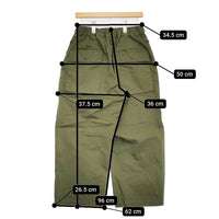TapWater タップウォーター COTTON POPLIN サイズ34 コットンリップストップミリタリートラウザーズ パンツ カーキ メンズ【中古】5-0805G♪
