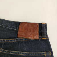LENO LOOSE TAPERED JEANS h2002-j004 サイズ32 ワイドテーパード デニムパンツ ネイビー メンズ リノ【中古】5-0805G♪
