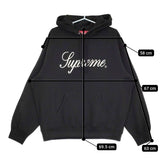 Supreme Embroidered Script Hooded Sweatshirt サイズL 定価29700円 スウェット パーカー 24AW ブラック メンズ シュプリーム【中古】5-0514M♪