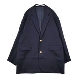 ADULT ORIENTED ROBES ブレザー オーバーサイズ 紺ブレ 金ボタン 定価60500円 21aor-2-jk-006 テーラードジャケット ネイビー メンズ アダルトオリエンテッドローブス【中古】5-1115T∞