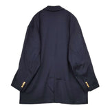 ADULT ORIENTED ROBES ブレザー オーバーサイズ 紺ブレ 金ボタン 定価60500円 21aor-2-jk-006 テーラードジャケット ネイビー メンズ アダルトオリエンテッドローブス【中古】5-1115T∞