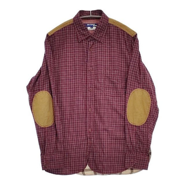COMME des GARCONS JUNYA WATANABE MAN 再構築 ネル 長袖シャツ AD2019 レッド メンズ コムデギャルソンジュンヤワタナベマン【中古】5-1019M∞
